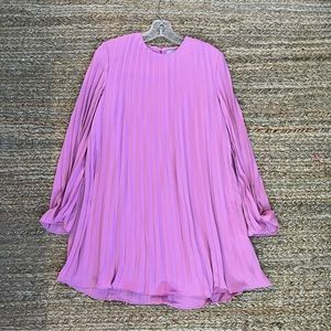 H&M Pleated Pink Dress